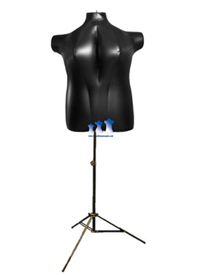 Inflatable Female Torso, Plus Size 2X with MS12 Stand